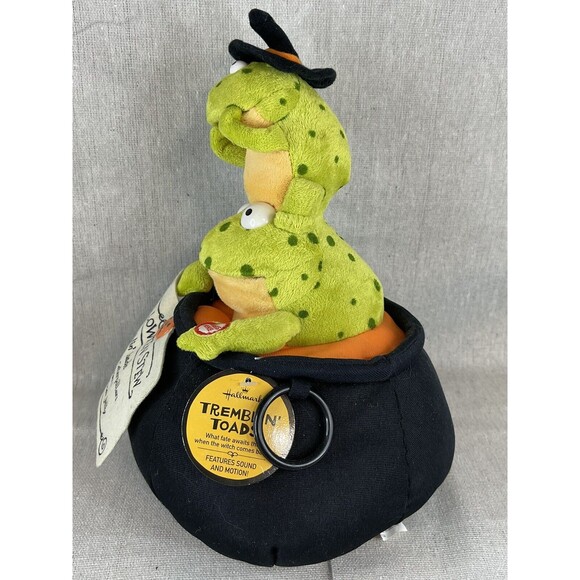 HALLMARK HALLOWEEN Tremblin' Toads  Animated Decor Sings NWT Tested Works - Picture 2 of 10